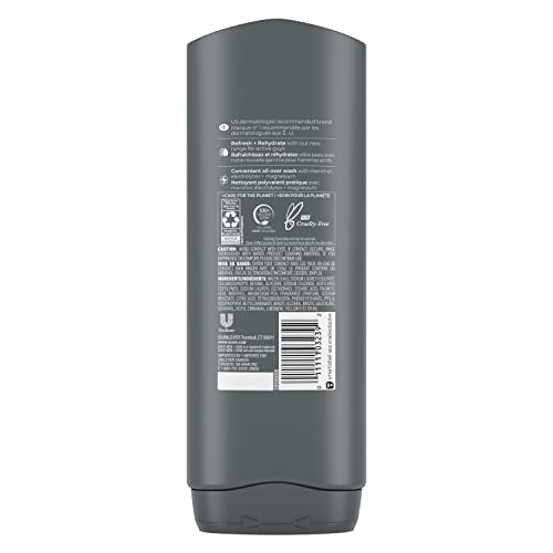 Dove Men+Care Post-Workout Body Wash 3N1 Recharge 4 Count For Men With Menthol, 18 Oz #TOP1