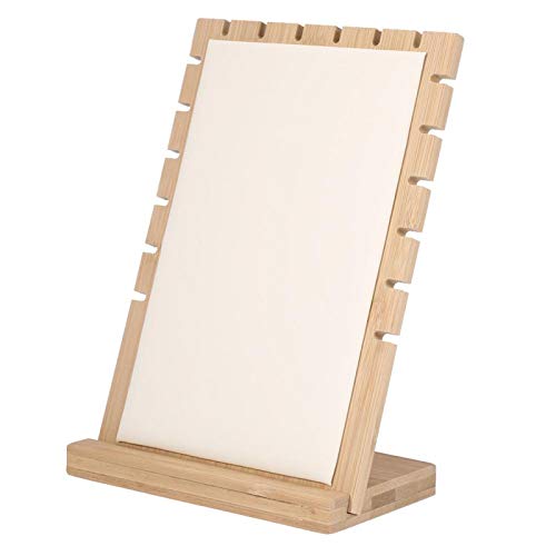 PLLO Support de Collier, présentoir de Bijoux Amovible Durable de décoration de la Maison, en Bois pour Collier pour Pendentif(White) Cover