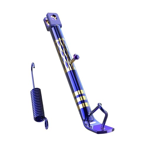 Cavalletto regolabile per moto, supporto laterale per cavalletto per moto - Cavalletto laterale per supporto per parcheggio moto | Robusto supporto per cavalletto laterale per scooter per veicoli fuor