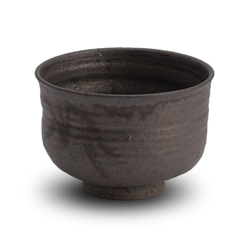 Handmade Black Shigaraki Matcha Bowl