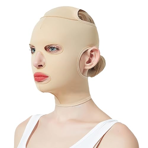 Full Face Lifting Band – V-Shaped Face Contour Lifting Mask, Adjustable & Reusable, Reshapes Facial Contours