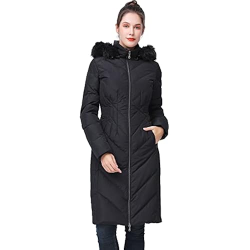 BGSD Women Waterproof Hooded Long Down Coat Novelty Winter Jacket - Regular & Plus Size