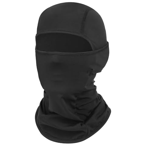Black Balaclava Ski Mask for Men & Women, Head Mask Full Face Mask Shiesty Mask for Football Motorcycle Helmet Sun UV Protection Cover