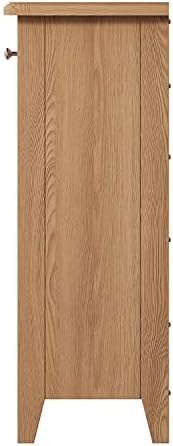 Oakland Modern Oak Wine Rack | 16 Bottle Storage Compartments Wine Cabinet | Light Wood Tone