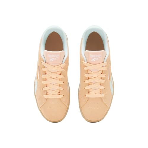 Reebok Reebok Women's Court Retro Sneaker, Sunkissed Orange/Glitched Aqua/Gum, 7