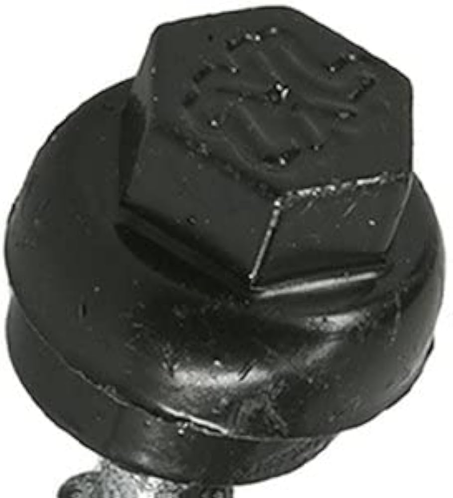 Power Pro ZXL Roofing Screws, Self-Drilling, Metal to Wood, Black