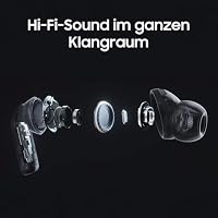 Samsung Galaxy Buds4 Pro, Kabellose Hi-Fi Bluetooth-Kopfhörer, 2-Wege-Lautsprecher, Geräuschunterdrückung per Adaptive Noise Cancelling, In-Ear-Ohrhörer, 360 Audio, AI Agent mit Sprachsteuerung, Black – Ansicht 4