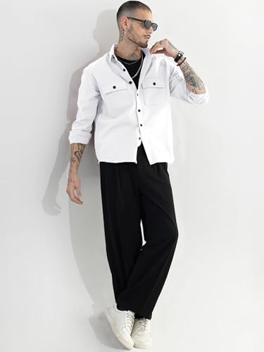 Image of Noble Monk Men's Full Sleeve Shirt | Casual Formal Button Down Top | Regular Fit Stylish Wear | Comfortable Everyday Apparel