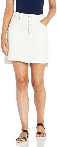 Lucky Brand Women's Mid Rise Mini Skirt, Clean White Step, 26