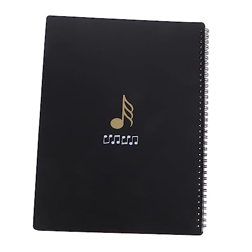 Toyvian Portable Sheet Music Case 20 Pages A4 Size Pp Plastic Folder for Music Students Teachers