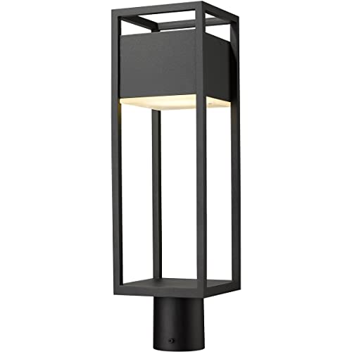 Z-Lite 1 Light Outdoor Post Mount Fixture 585Phmr-Bk-Led, Black #TOP10