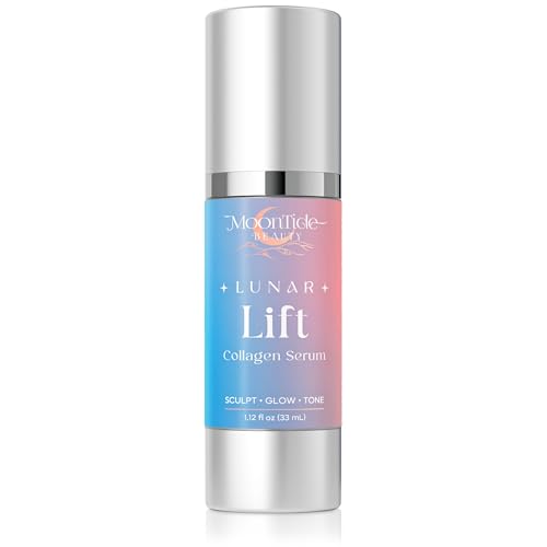 Collagen Serum for Face - Anti-Aging with Vitamin C, Hyaluronic Acid, Bovine &amp; Plant Collagen - Hydrating, Firming, Brightening, 1.12 oz