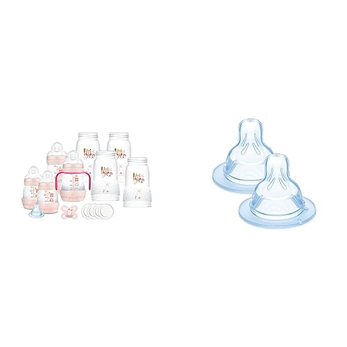 MAM Biberon Easy Start kit complet rose idéal pour les sorties et les voyages en famille