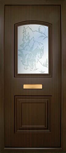 uPVC Woodgrain Full Door Panel 790mm x 1930mm, Foyle 1 - SB02 (24mm)