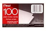  Confezione da 12 schede indice a tinta unita, 3 x 5 pollici, 100 ct -63352