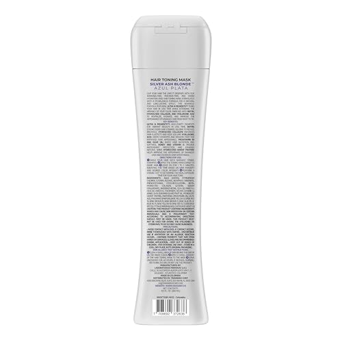 Image of Naissant Silver Ash Blonde Hair Blue Toning Mask | Ultra High-Purity Blue Pigments | Neutralizes Orange & Brassy Tones | Hyaluronic Acid, Collagen & Biotin | Paraben, Ammonia &Sulfate Free |10.1 Fl.Oz