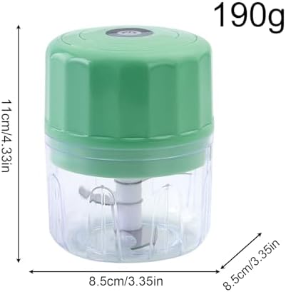 Elektrikli Sarımsak Doğrayıcı Cihazı - Taşınabilir Kablosuz El Öğütücüsü - USB Şarj Edilebilir Soğan Doğrayıcı Cihazı,Sarımsak, Zencefil, Biber, Soğan, Fındık, Sebze, Meyve, Et, Mutfak Baharatları İçi - Görsel 6