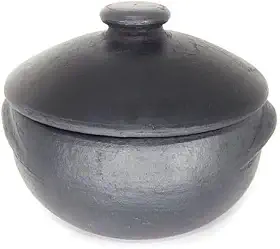 Panela de Barro Capixaba 1.5/2 / 3.5 OU 5 LITROS para Família e Comércio, Moqueca e Feijoada(5,0 LITROS)