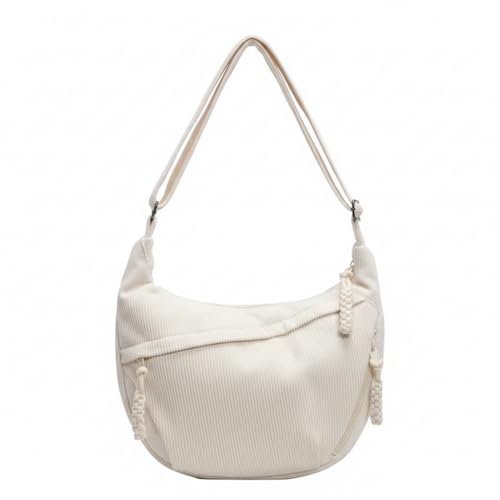 Image of WildHorn Travel Crossbody Crescent Bag for Women | Over-Shoulder Half Moon Sling Purse with Zipper | Unisex Chest Bag & Waist Bag for Daily Travel Use