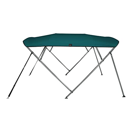 image for MSC 3 Bow 4 Bow Bimini Top Boat Cover with Rear Support Pole and Stora