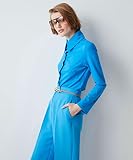 IPEKYOL Damska bluza z buttonami, zielony, 38