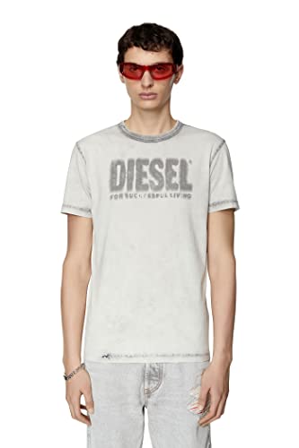Image of Diesel "T-Diegor-E6 Maglietta Men's t-Shirt (UK, Alpha, XL, Regular, Regular, Grey)