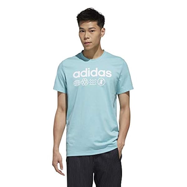 adidas M T P.Blue T-Shirt Uomo