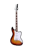 IYV-IS6-200 Solid Body Baritone-style Electric Guitar, 3T Sunburst (IYV)