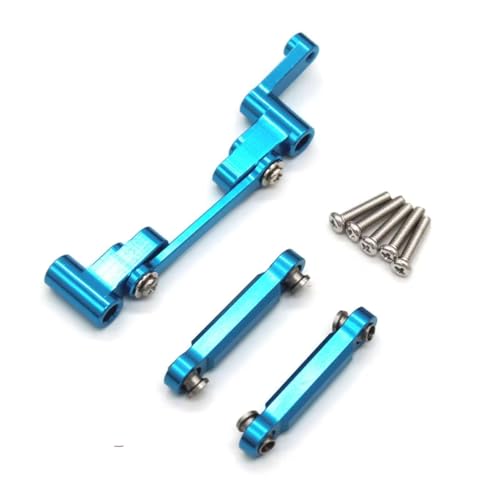 ���߉\�ȃv�����b�h For MJX 14303 14301 14302 1/14 ���^���A�b�v�O���[�h�p�[�c �X�e�A�����O�A�Z���u�����b�h RC 4WD �����[�g�R���g���[���J�[�A�N�Z�T���[(Blue)