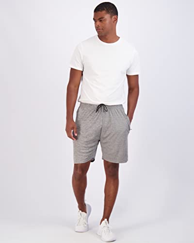 Image of Real Essentials 4 Pack: Men's 7 inch Athletic Running Quick Dry Mesh Shorts with Zipper Pockets (Available in Big & Tall)
