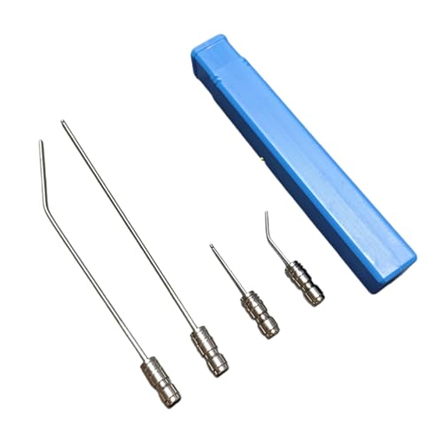 zoocco 4 Pack High Pressure Washer Nozzle Kit, Stainless Steel Needle Tips, 1/4 Quick Connect for AC, Washing Machine, RV Water Heater Cleaning