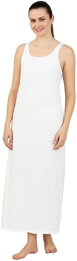 Cashish Kloset Women’s Hosiery Cotton Full Length Camisole Slip | Free Size Inner Wear Petticoat Nighty Kurti Slip for Dai...