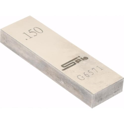 SPI Rectangle Steel Gage Block, 0.15 Inch, Grade 0, NIST Certified