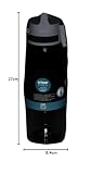 SIGG Butelka na wodę z tritanu, kolor uniwersalny, nadaje się do napojów gazowanych, nadaje się do mycia w zmywarce, szczelna, bez BPA, 0,6 l/1 l, antracyt