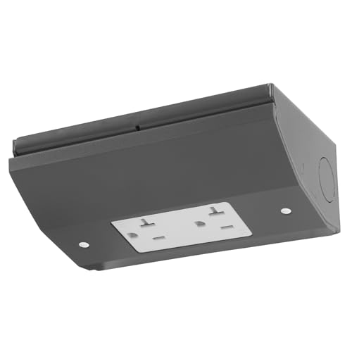 Premium Under Cabinet Hidden Outlet Box – DIY Friendly Installation, Safe Stainless Steel Design, Space-Saving Power Access for Kitchen and Garage