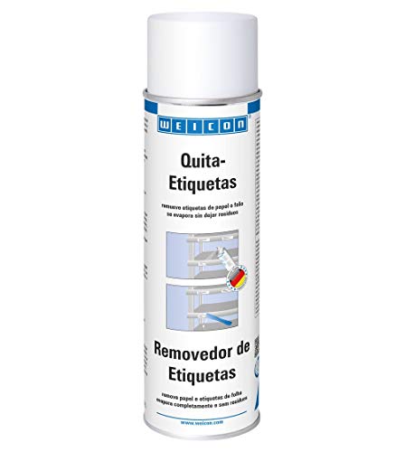 WEICON Spray Quita-Etiquetas | 500 ml | Incluye espátula especial 