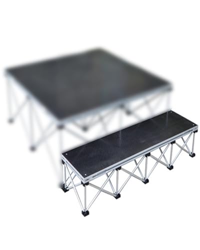 Plataforma elevadora para escenario ligera con base plegable de 40 cm 2