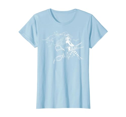 Scissors Hairdresser Witch Cute Halloween Hair Salon Team T-Shirt, Women, Baby Blue, 3X-Large