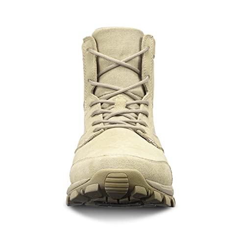 Soulsfeng Mens Hiking Boots Lightweight Lace Up Sand Military Tactical Combat Walking Boots For Men 9.5 #TOP5