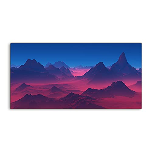 Image acrylique murale panoramique sunrise mountains 100x50