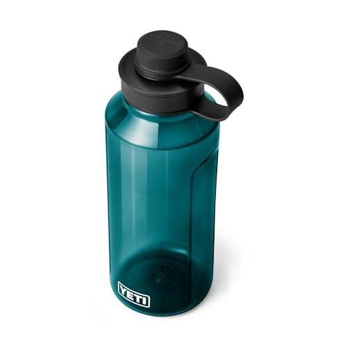 Image of YETI Yonder Water Bottle with Yonder Tether Cap, Lightweight, Leakproof and BPA-Free