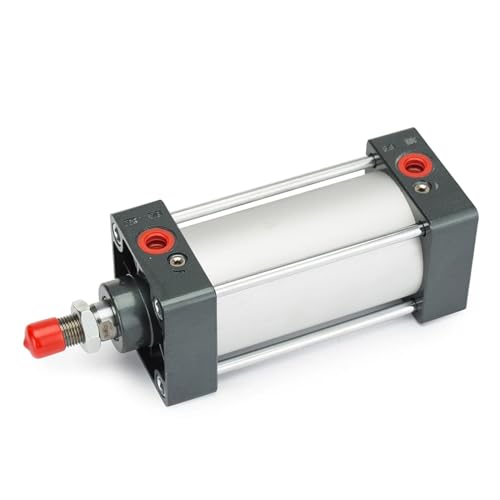Vérin pneumatique double effet SC63 course 100mm en alliage d'aluminium
