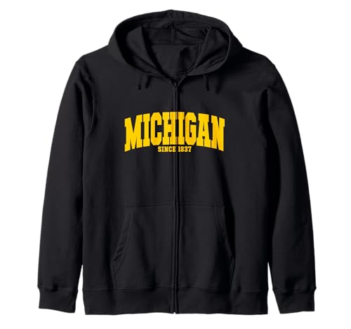 Michigan USA Sate Design vintage classique Sweat à Capuche