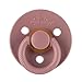 Itzy Ritzy Natural Rubber Pacifiers (Set of 2) – Baby Pacifiers with Cherry-Shaped Nipple & Large Air Holes for Added Safety; Set of 2 Binkies in Blossom & Rosewood (Ages 6 – 18 Months)