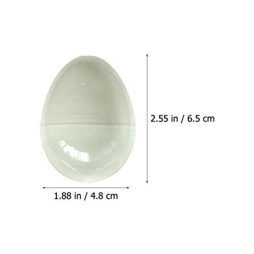 VALICLUD Ovo de Páscoa de Plástico Branco com Canetas Coloridas para Decoração de Árvore de Páscoa,