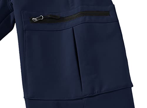 Bgowatu Women's Winter Hiking Pants Fleece Lined Waterproof Windproof Snow Insulated Pants With 6 Pockets Navy L #TOP5