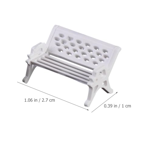 Jojofuny S17IMJFVAFV3823ZCPGHPB Mini Toys Mini Toys 20Pcs Dollhouse Miniature Bench, Miniature Park Benches, Mini Park Bench Models Decors, For Fairy Garden Decoration Dollhouses Furniture Accessories Miniatures thumb #2