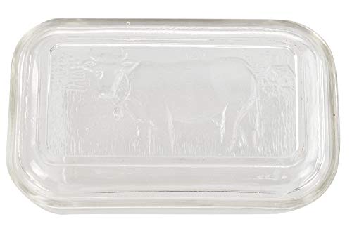 Home-X Glass Cow Butter Dish with Cover #TOP20