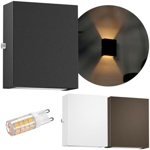 Arandela Mini Slim Moderna Efeito Interna Externa + Led 5w G9 Bivolt MF143 ...