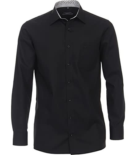 Preisvergleich Produktbild CASAMODA Businesshemd Uni Comfort Fit Schwarz 43